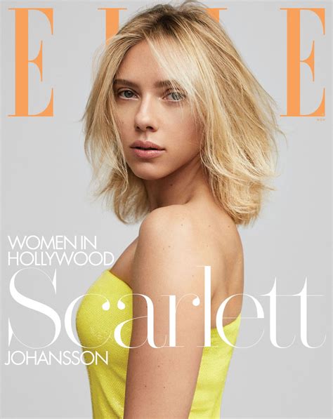 Scarlett Johansson In Elle Magazine Women In Hollywood