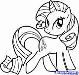 Pony Little Coloring Pages Friendship Magic Rarity Getcolorings sketch template