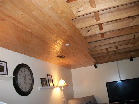 partially  wood plank ceiling wood plank ceiling plank