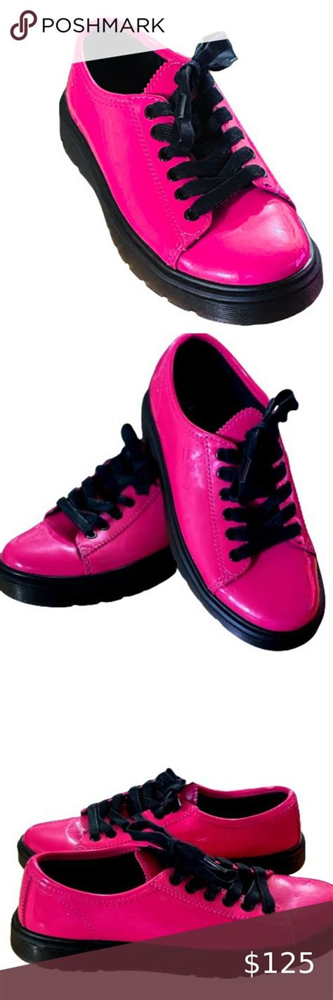 drmartens sz  airwair hot pink oxford shoes girls oxfords slip  shoes black tie shoes