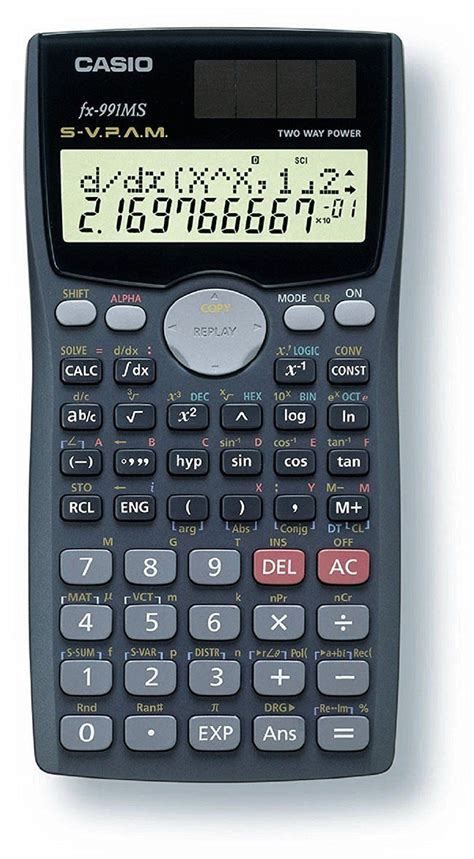 casio fx ms scientific calculator gray  function   power calculator  rs piece