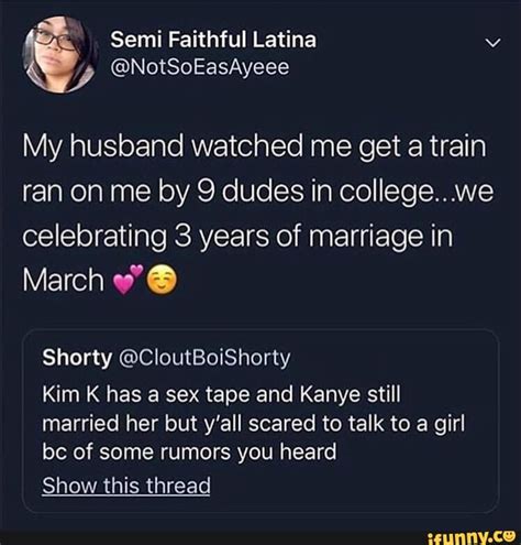 My Husband Watched Me Get A Train Ran On Me By 9 Dudes In College We