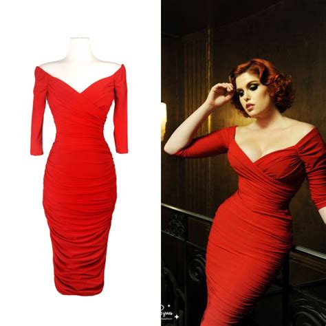 Elegant Sexy Vintage 50s Business Bodycon Dress Formal Party Robe