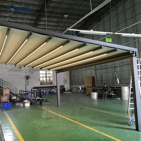 restaurant awning strong pvc awning motorized retractable awnings