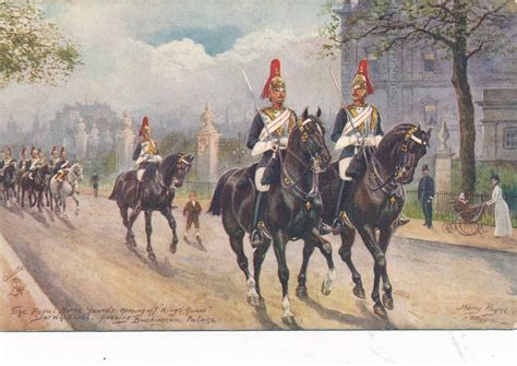 postcard military london royal horse guards tuck royal horse guards