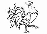 Rooster Printcolorcraft sketch template