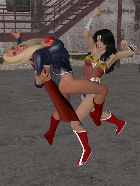 Supergirl Vs Wonder Woman 5 By Cattle6 On Deviantart
