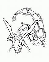Pokemon Rayquaza Coloring Pages Kids Printables Characters Wuppsy Legendary Cards Book sketch template