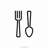 Tenedor Cuchara Spoon Fork Tenedores Ultracoloringpages sketch template