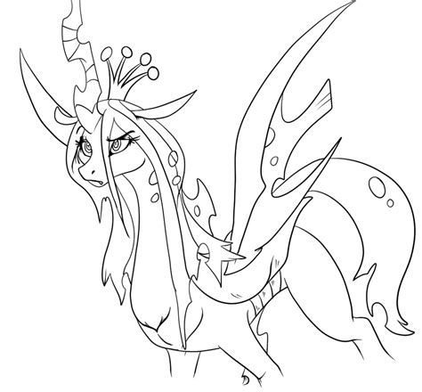 coloring page queen chrysalis colour mlp queen chrysalis coloring