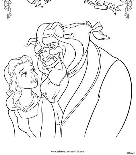printable coloring pages  adults beauty   beast