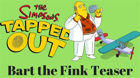 The Simpsons Tapped Out Bart The Fink Teaser Review Youtube