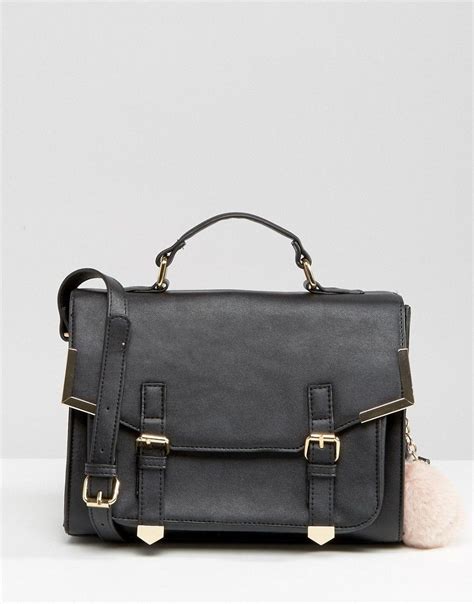 image   asos satchel bag  metal corners  pom bags satchel bags satchel