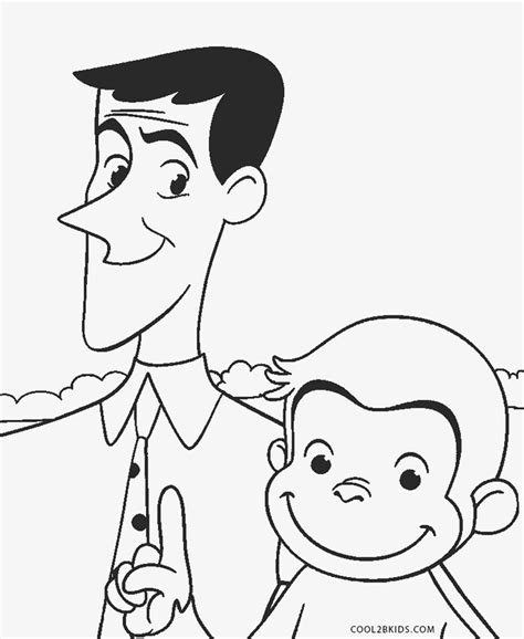 printable curious george coloring pages  kids