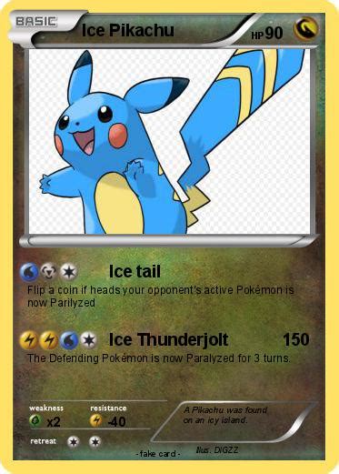 Pokémon Ice Pikachu 14 14 Ice Tail My Pokemon Card
