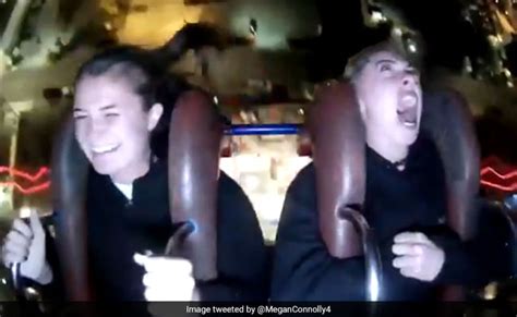 Twitter Is Laughing Hard At Megan Connolly S Meltdown On A Theme Park Ride