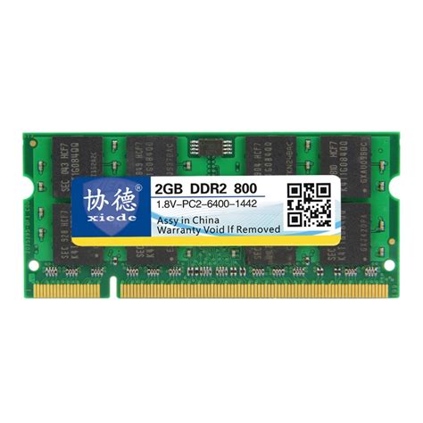 Xiede Laptop Memory Ram Module Ddr2 800 2gb Pc2 6400 240pin Dimm 800mhz