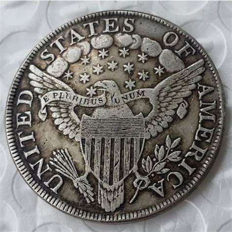 rare antique usa united states  liberty silver color dollar coin explore  dollars