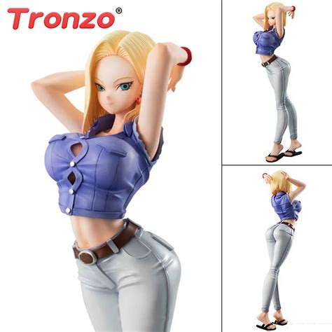 Tronzo Action Figure 20cm Dragon Ball Sexy Android 18 Lazuli Figure Pvc