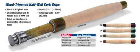 american tackle wood trimmed   cork grips