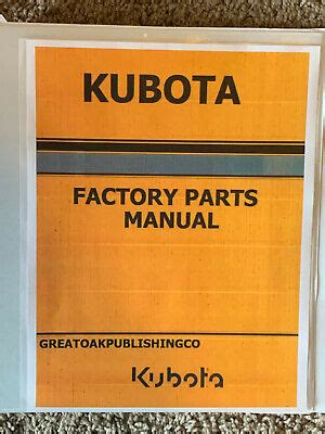 kubota svl  compact track loader master parts manual operator manual  picclick uk