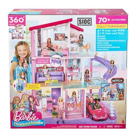 mattel barbie dreamhouse with new elevator playset 1 ct fred meyer