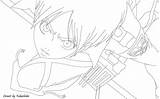 Eren Jaeger Lineart Template Yeager sketch template