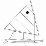 Sunfish Line Sailboat Drawing Boat Sail Sailing Vector Getdrawings Freevectors Boats Lines sketch template