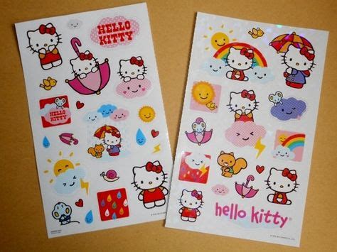 kitty sticker sheet  cat stickers  kitty kitty