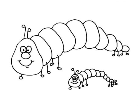 printable caterpillar coloring pages  kids animal place
