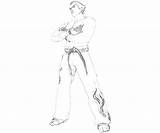 Tekken Kazuya Mishima Coloring Character Coloriage Pages Yumiko Fujiwara Template sketch template