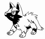 Coloring Pokemon Pages Poochyena Hyena Getcolorings Getdrawings Drawing sketch template