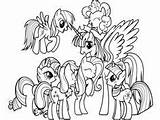 Coloring Pages Pony Little Horse Mane sketch template