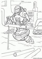 Robots Coloring Robot Pages Colorkid Futuristic Mechanical sketch template