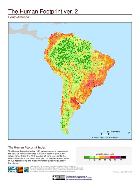 Maps Global Human Footprint Geographic V2 Sedac