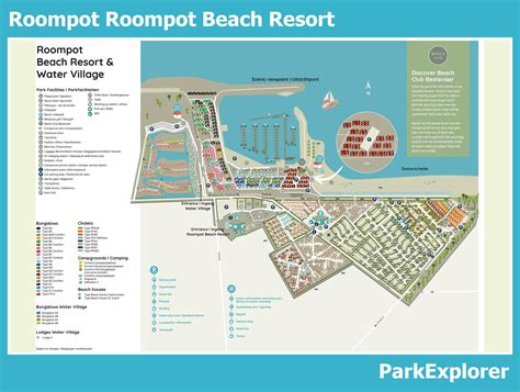 plattegrond van roompot beach resort parkexplorer
