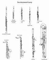 Instruments Instrument Woodwinds Music Woodwind Family Flute Orchestra Clarinet Color Wind Section Families Write Cut Worksheets Each Typical Brass English sketch template