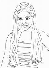 Coloring Ariana Pages Grande Celebrity Victorious Book Taylor Swift Print Colouring Drawing Printable Color Cast Getdrawings Getcolorings Popular Chelsea Digital sketch template