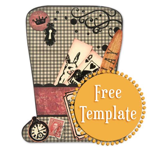 mad hatter template stampington company