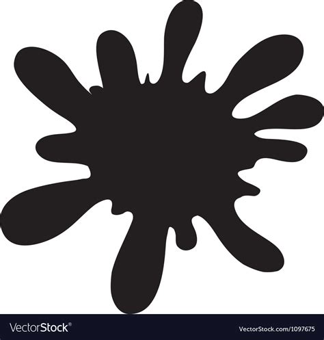 black color splash royalty free vector image vectorstock