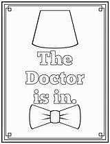 Doctor Coloring Pages Who Printable Tardis Dr Kids Lineart Sheets Color Colouring Book Woman Drawing Paste Eat Printables Adults Print sketch template
