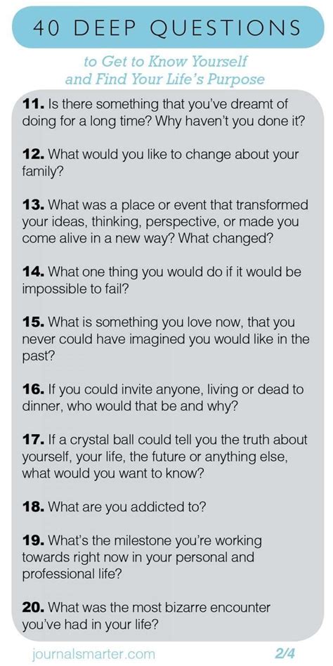 40 deep questions to get to know yourself and your life purpose