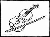 Violin Coloring Pages Getcolorings Colouring Music sketch template