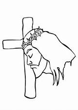 Dornenkrone Kreuzigung Jesu Malvorlagen Ostern Auferstehung Kreuze sketch template