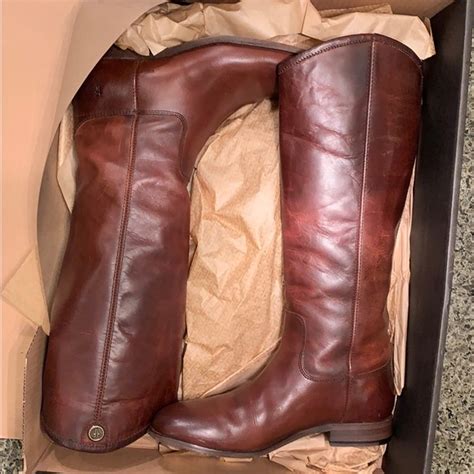 frye shoes frye melissa button 2 tall boots in redwood poshmark