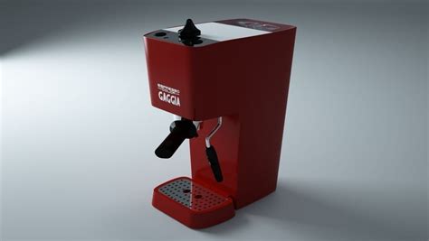 gaggia espresso color coffee machine cgtrader