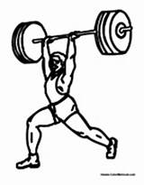 Weightlifting Weight Lifting Colormegood Sports sketch template