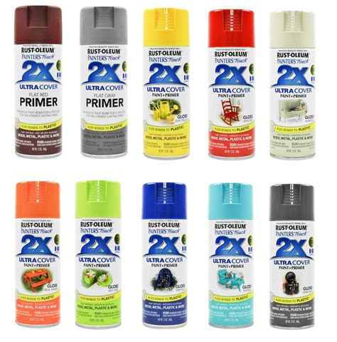 rust oleum spray paints primers