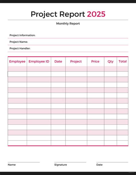 project report format    documents