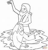 Bautismo Battesimo Taufe Chrzest Jezusa Jesu Kolorowanka Kolorowanki Rysunek Gesu Dibujo Baptism Rzece Dzieci Gesù Giordano Johannes Fiume Rzeka Stampare sketch template